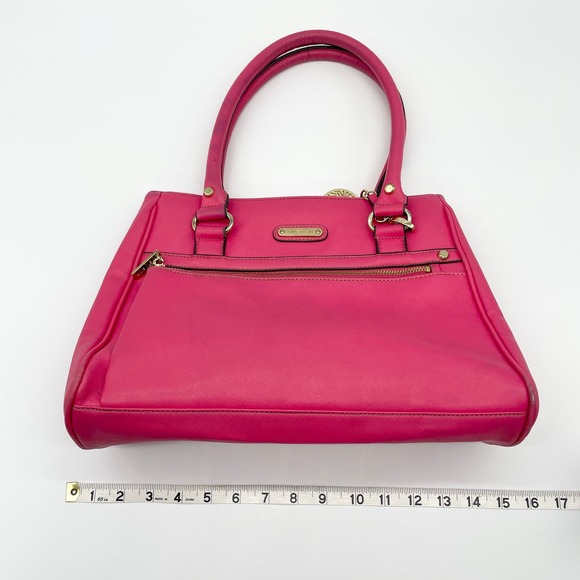 Anne Klein Satchel Shoulder Bag Girly Pink Satchel Y2K Polished Elle Coquette - Picture 16 of 16